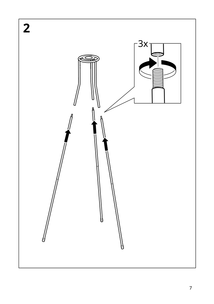 Assembly instructions for IKEA Sinnerlig floor lamp bamboo handmade | Page 7 - IKEA SINNERLIG floor lamp 305.012.13