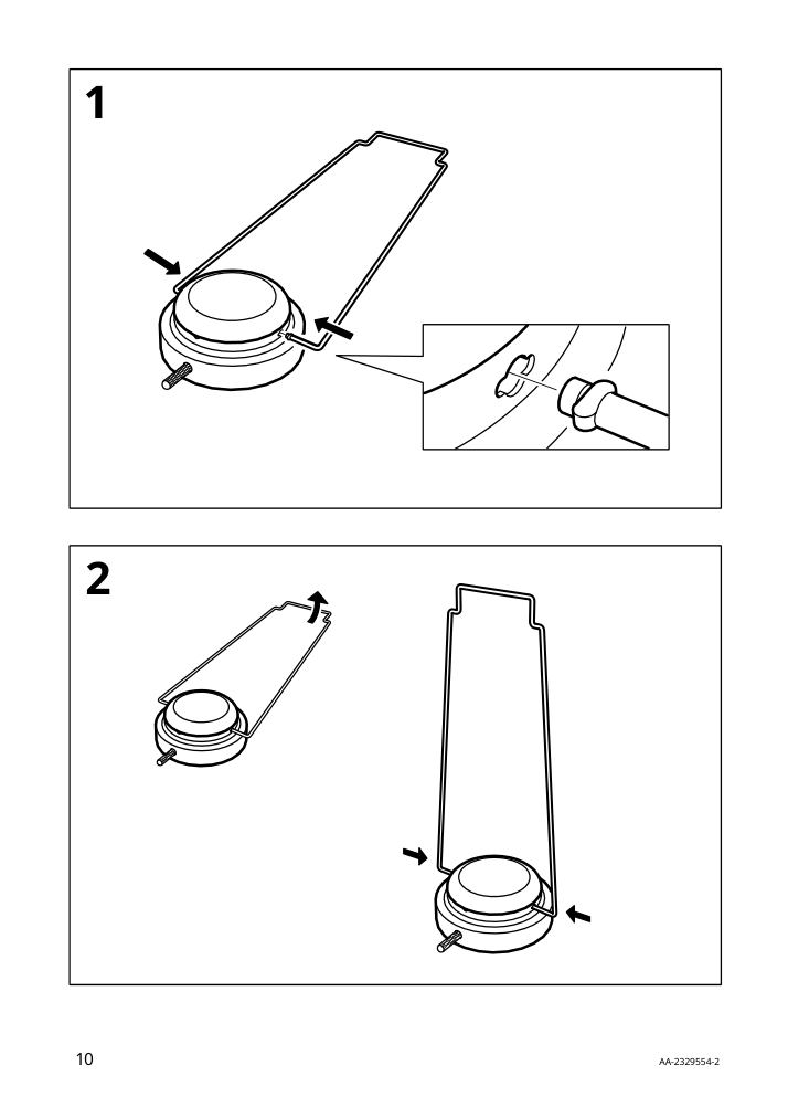 Assembly instructions for IKEA Sinnerlig led table lamp bamboo handmade dimmable | Page 10 - IKEA SINNERLIG LED table lamp 405.012.03