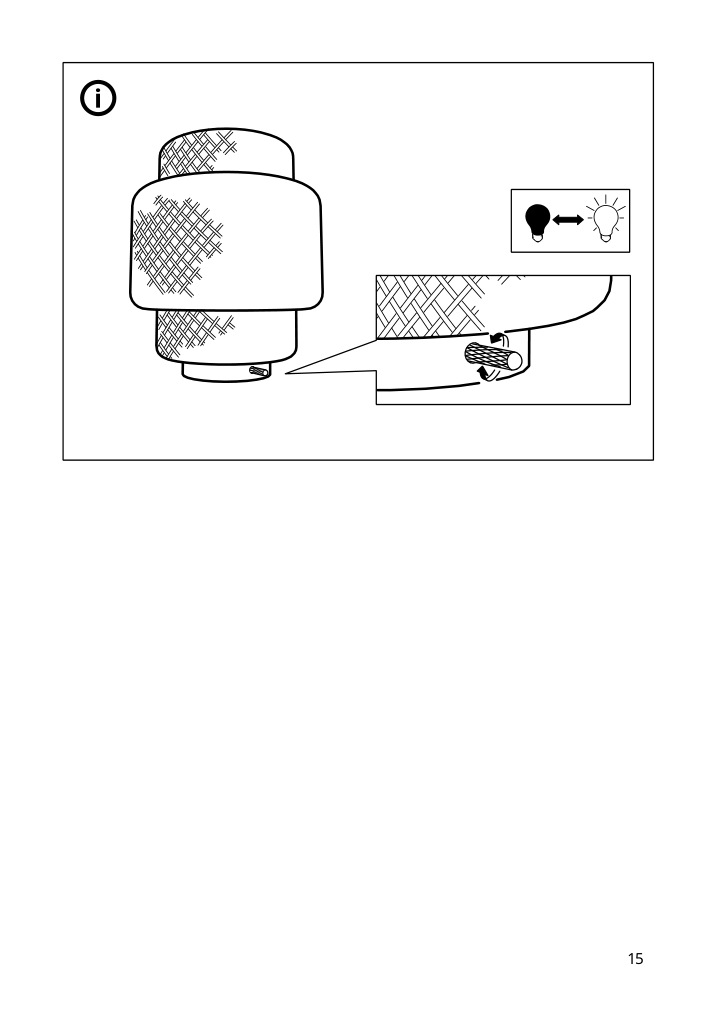 Assembly instructions for IKEA Sinnerlig led table lamp bamboo handmade dimmable | Page 15 - IKEA SINNERLIG LED table lamp 405.012.03