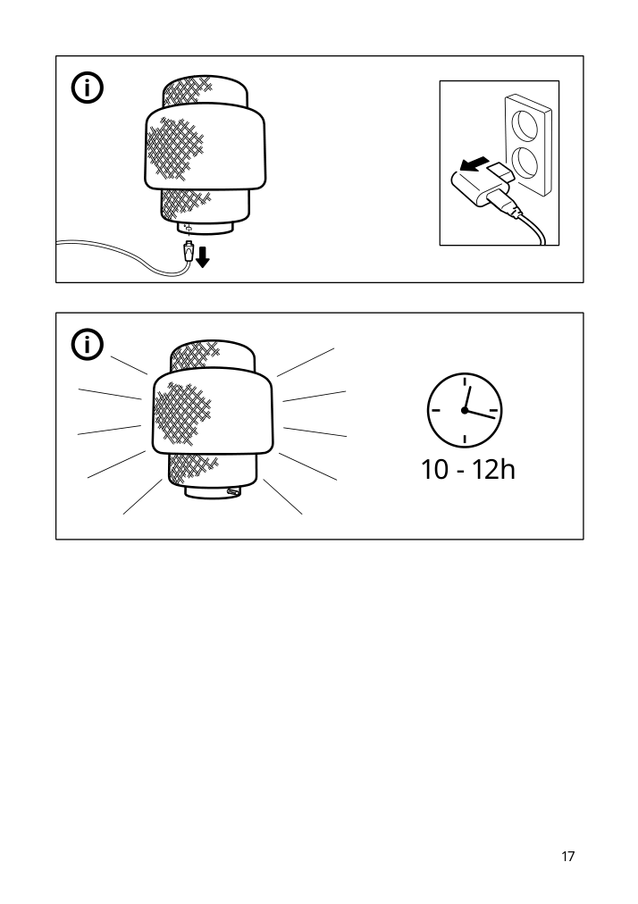 Assembly instructions for IKEA Sinnerlig led table lamp bamboo handmade dimmable | Page 17 - IKEA SINNERLIG LED table lamp 405.012.03