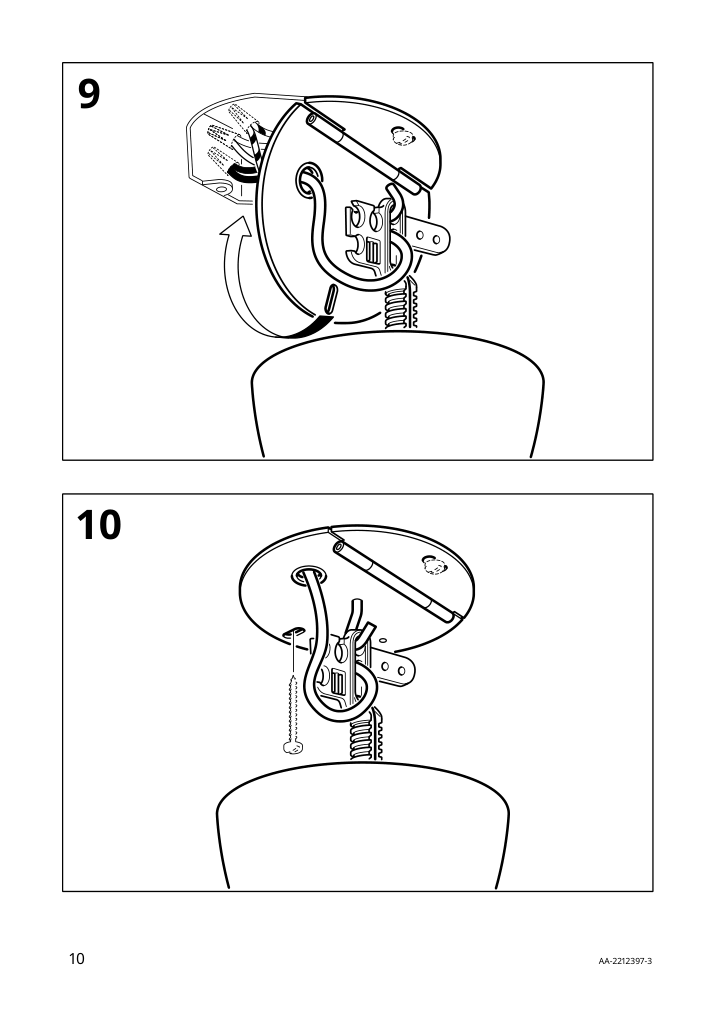 Assembly instructions for IKEA Sinnerlig pendant lamp bamboo handmade | Page 10 - IKEA SINNERLIG pendant lamp 703.116.97