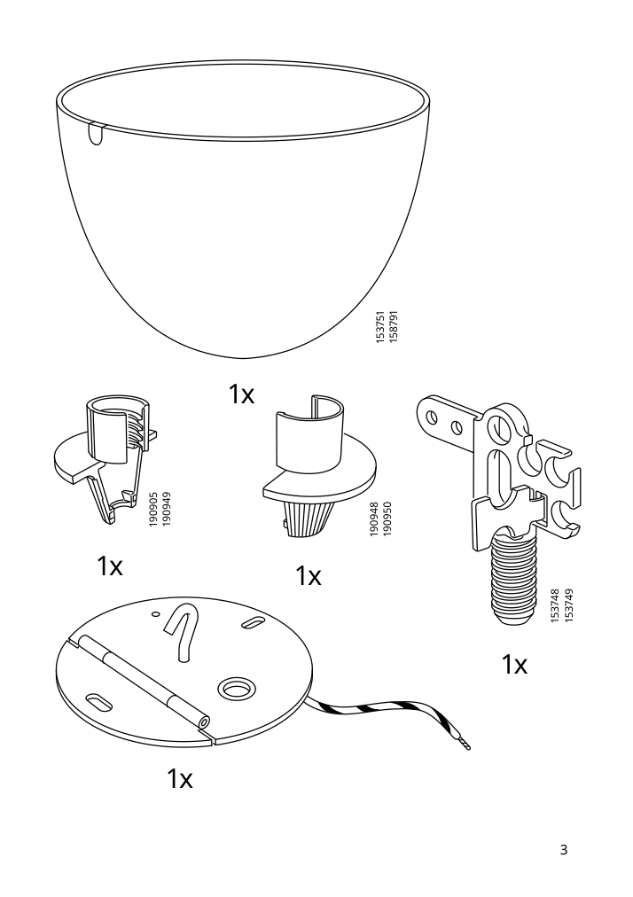 Assembly instructions for IKEA Sinnerlig pendant lamp bamboo handmade | Page 3 - IKEA SINNERLIG pendant lamp 703.116.97