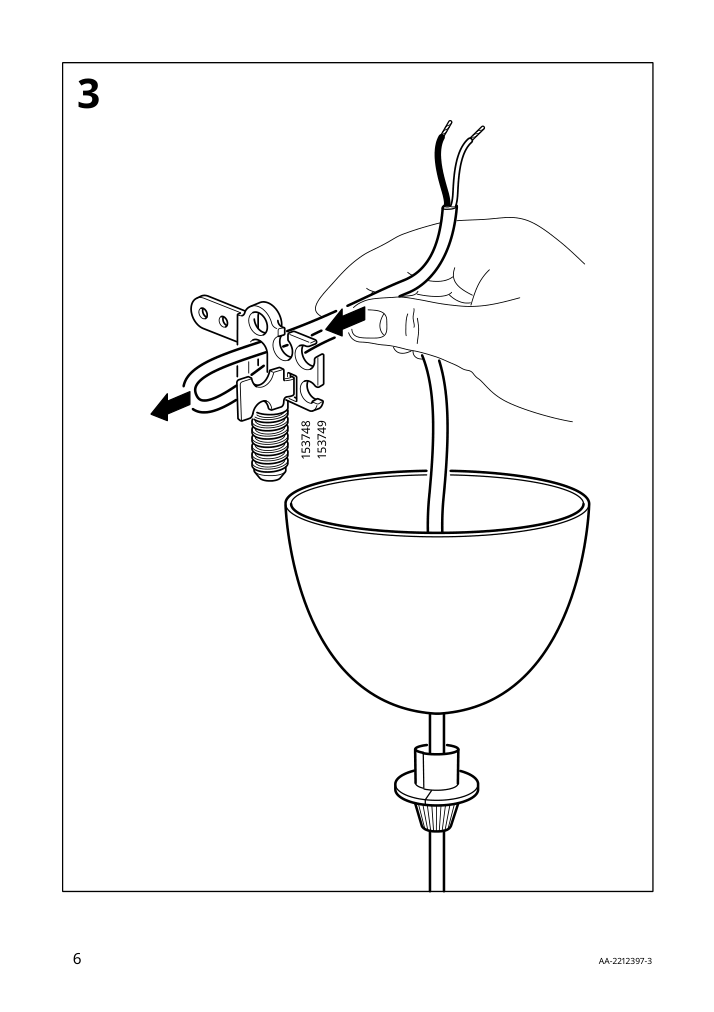 Assembly instructions for IKEA Sinnerlig pendant lamp bamboo handmade | Page 6 - IKEA SINNERLIG pendant lamp 703.116.97