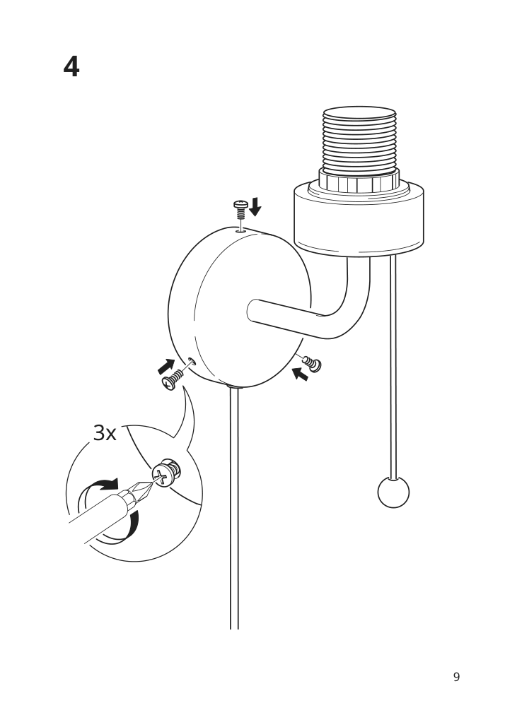 Assembly instructions for IKEA Sinnerlig wall lamp bamboo handmade | Page 9 - IKEA SINNERLIG wall lamp 205.512.08