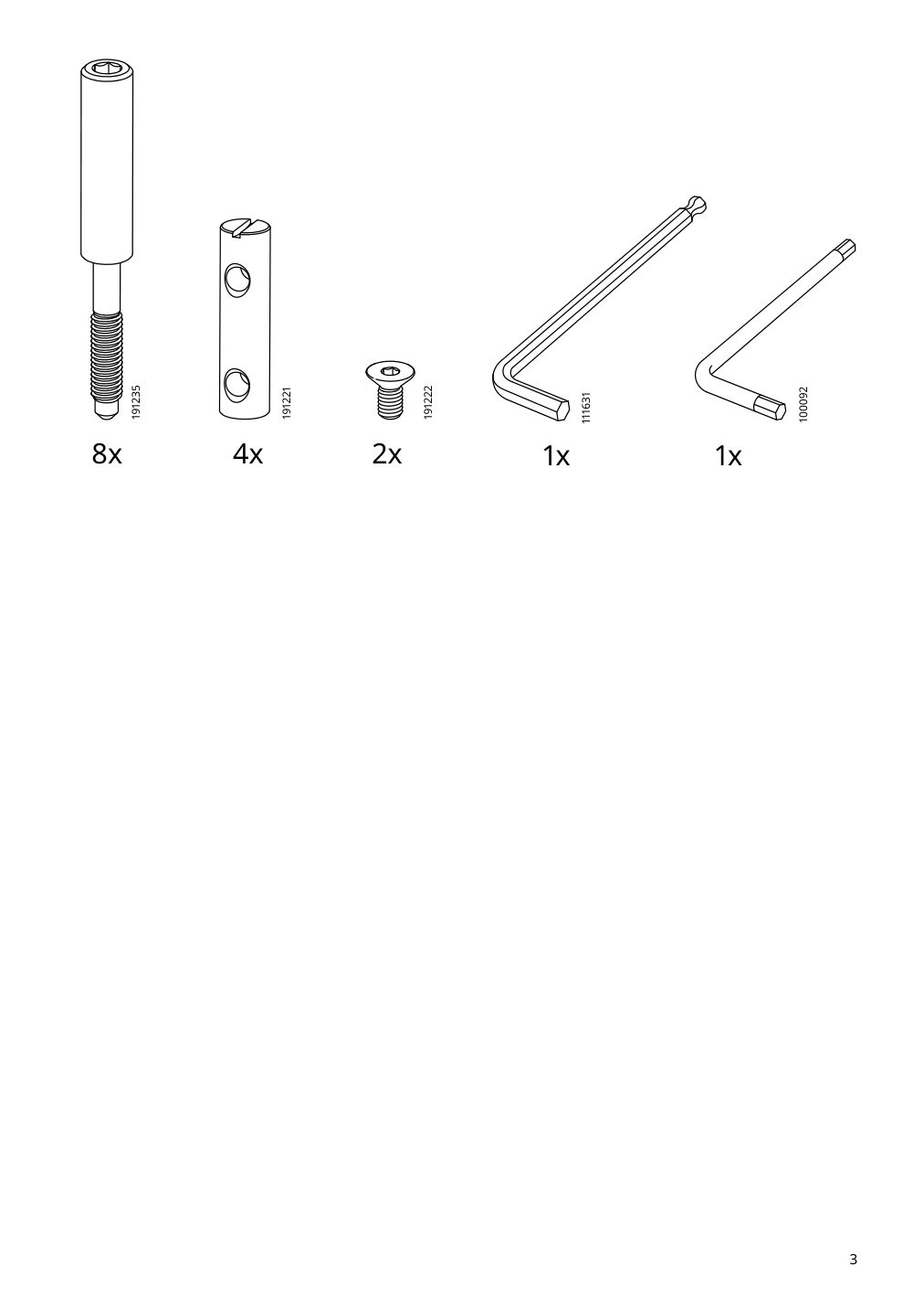 Assembly instructions for IKEA Sjaelland bench outdoor light gray dark gray | Page 3 - IKEA SJÄLLAND bench, outdoor 704.017.06