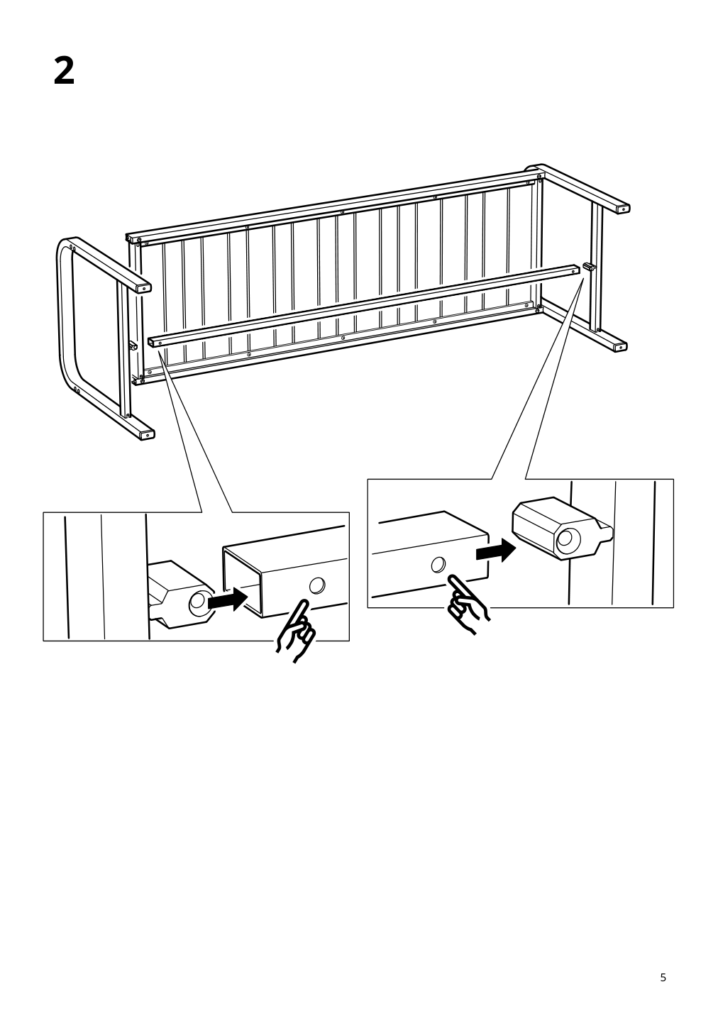 Assembly instructions for IKEA Sjaelland bench outdoor light gray dark gray | Page 5 - IKEA SJÄLLAND bench, outdoor 704.017.06