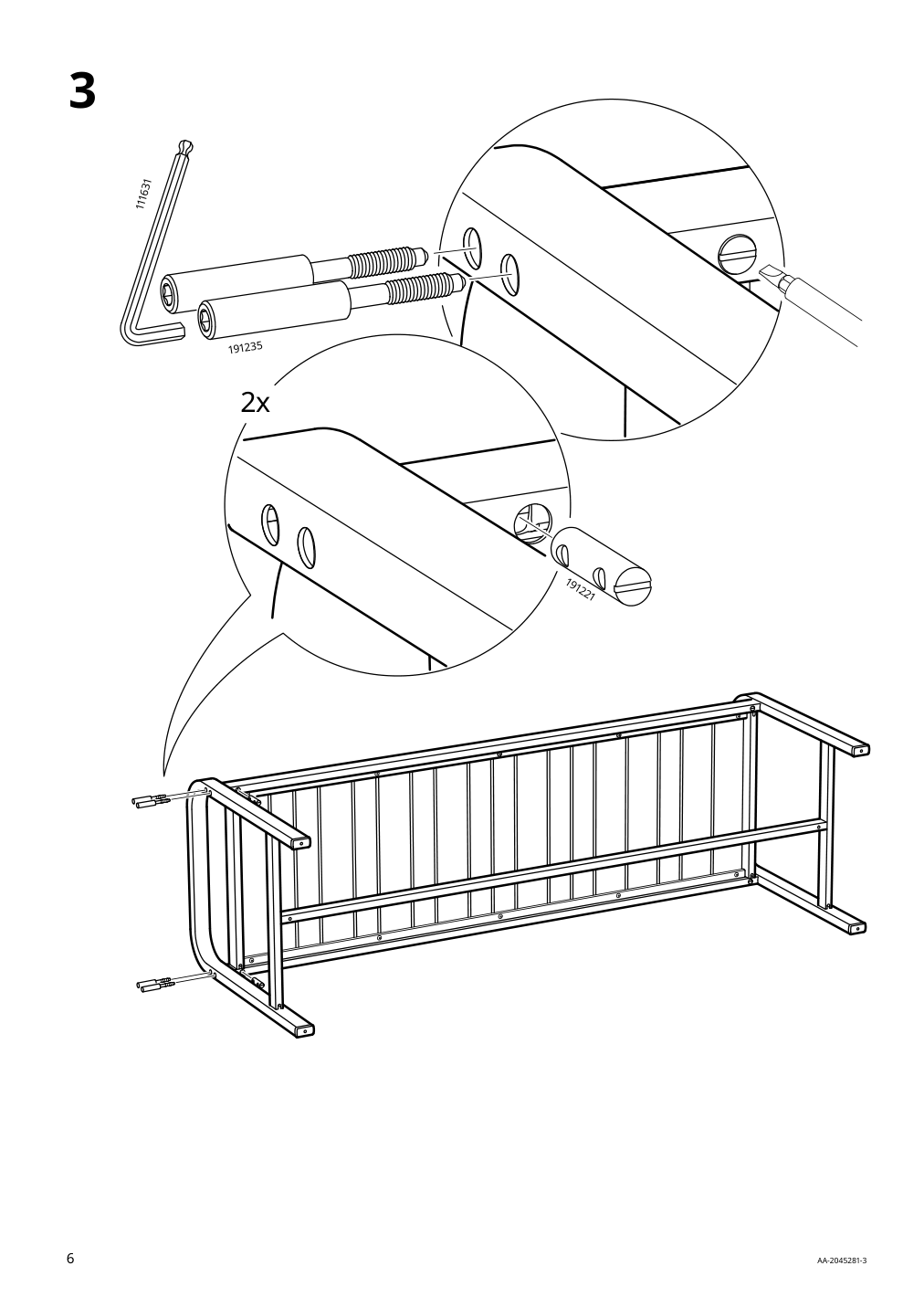 Assembly instructions for IKEA Sjaelland bench outdoor light gray dark gray | Page 6 - IKEA SJÄLLAND bench, outdoor 704.017.06