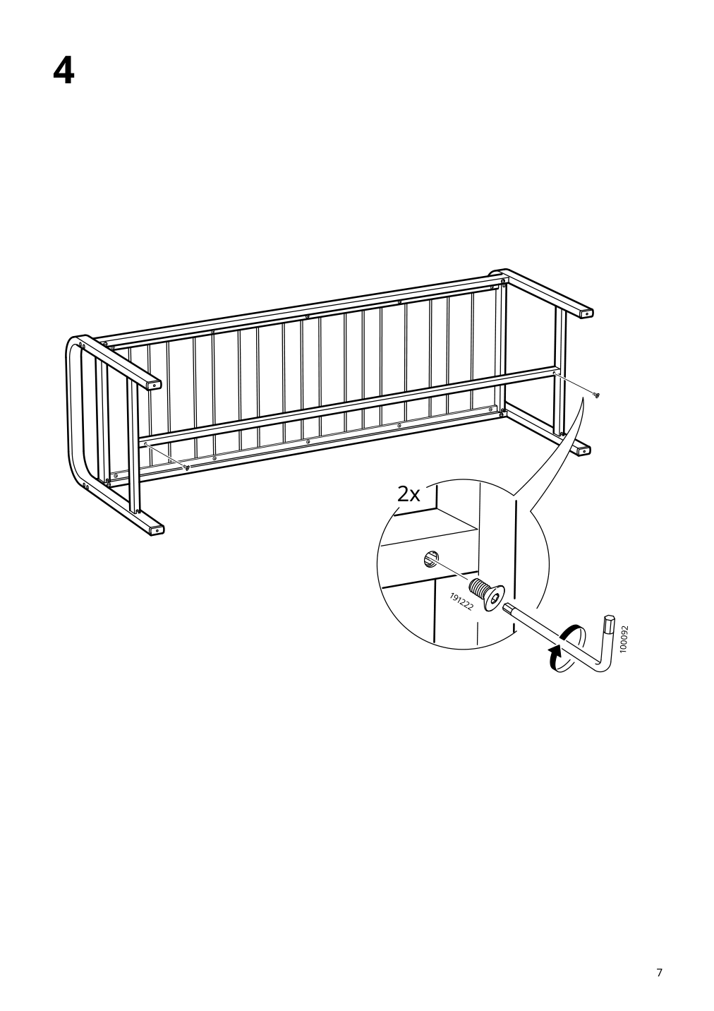 Assembly instructions for IKEA Sjaelland bench outdoor light gray dark gray | Page 7 - IKEA SJÄLLAND bench, outdoor 704.017.06