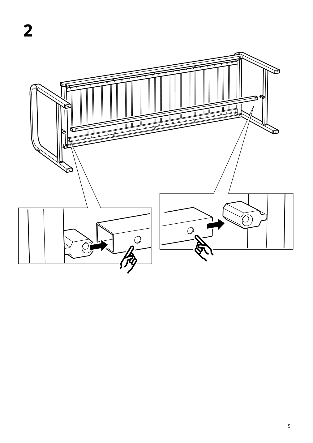 Assembly instructions for IKEA Sjaelland bench outdoor light gray light brown | Page 5 - IKEA SJÄLLAND table, 2 chairs and bench, outdoor 992.676.32