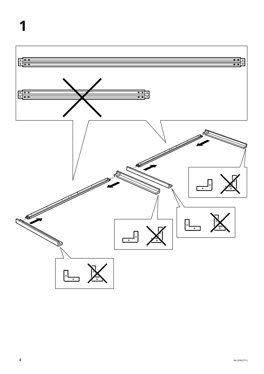 Assembly instructions for IKEA Sjaelland underframe outdoor light gray | Page 4 - IKEA SJÄLLAND table and 4 armchairs, outdoor 892.914.87