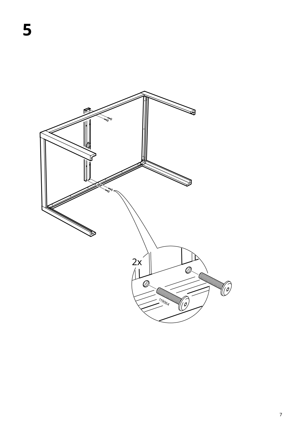 Assembly instructions for IKEA Sjaelland underframe outdoor light gray | Page 7 - IKEA SJÄLLAND table+6 armchairs, outdoor 192.651.99