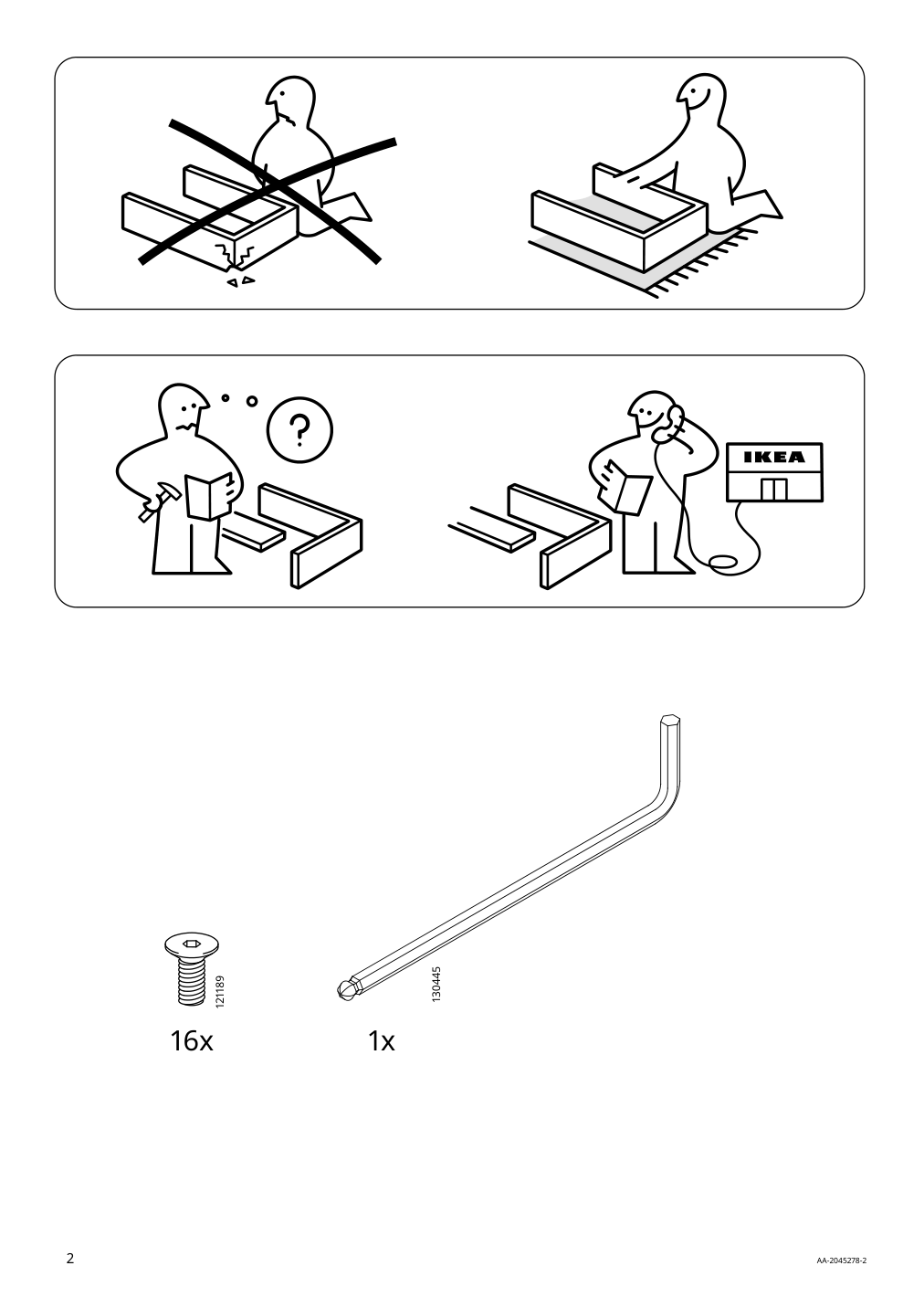 Assembly instructions for IKEA Sjaelland underframe outdoor light gray | Page 2 - IKEA SJÄLLAND table+2 armchairs, outdoor 492.871.66