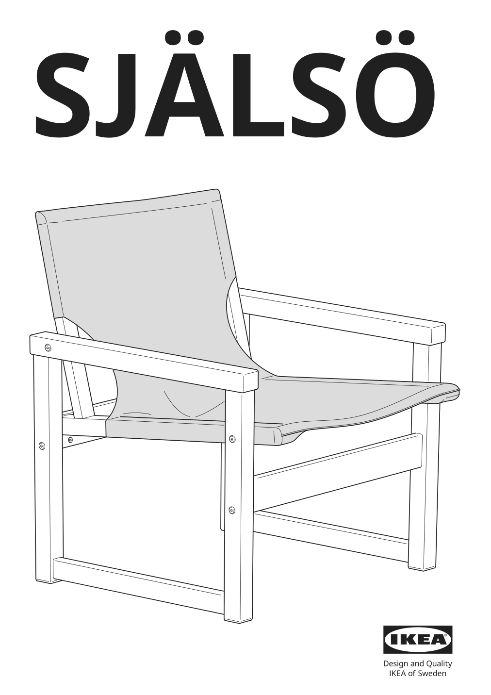 Assembly instructions for IKEA Sjaelsoe armchair | Page 1 - IKEA SJÄLSÖ armchair 905.550.95