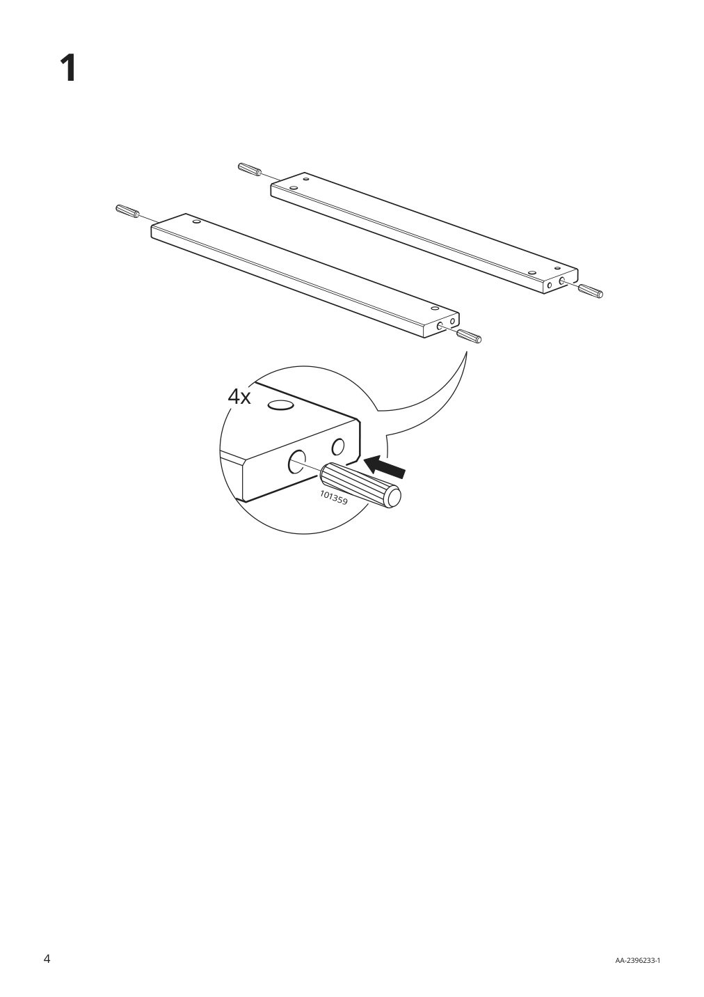 Assembly instructions for IKEA Sjaelsoe armchair | Page 4 - IKEA SJÄLSÖ armchair 905.550.95