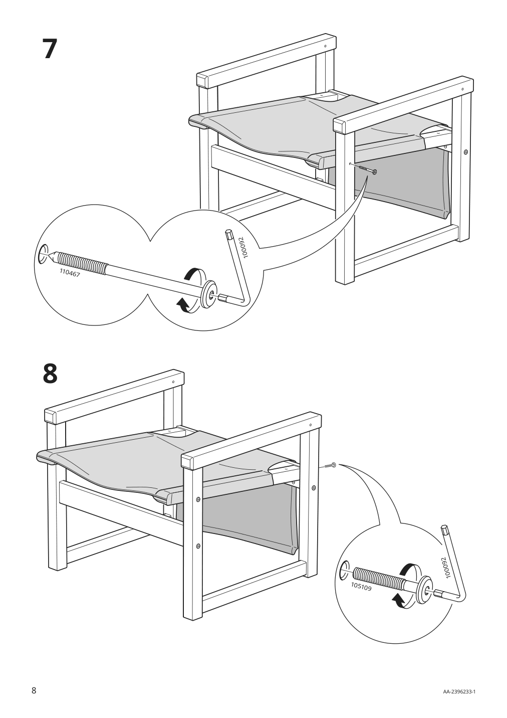 Assembly instructions for IKEA Sjaelsoe armchair | Page 8 - IKEA SJÄLSÖ armchair 905.550.95