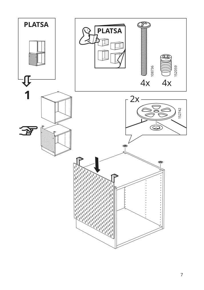 Assembly instructions for IKEA Skadis connector for wardrobe white | Page 7 - IKEA SKÅDIS connector for wardrobe 104.776.43