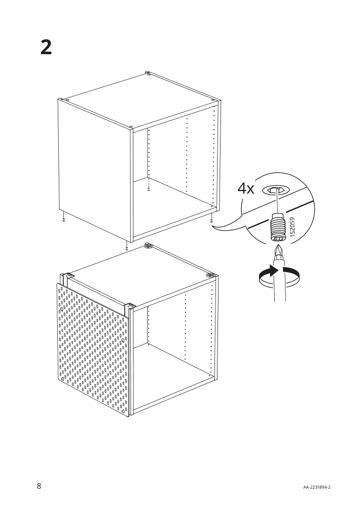 Assembly instructions for IKEA Skadis connector for wardrobe white | Page 8 - IKEA SKÅDIS connector for wardrobe 104.776.43