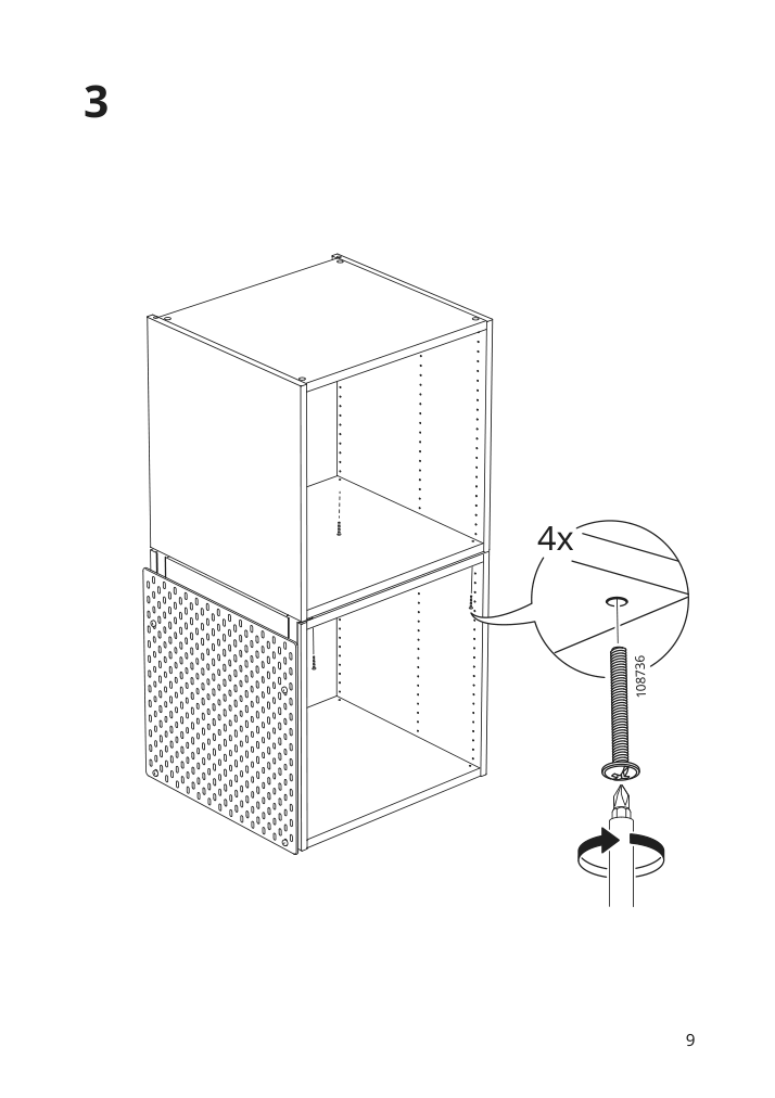 Assembly instructions for IKEA Skadis connector for wardrobe white | Page 9 - IKEA SKÅDIS connector for wardrobe 104.776.43