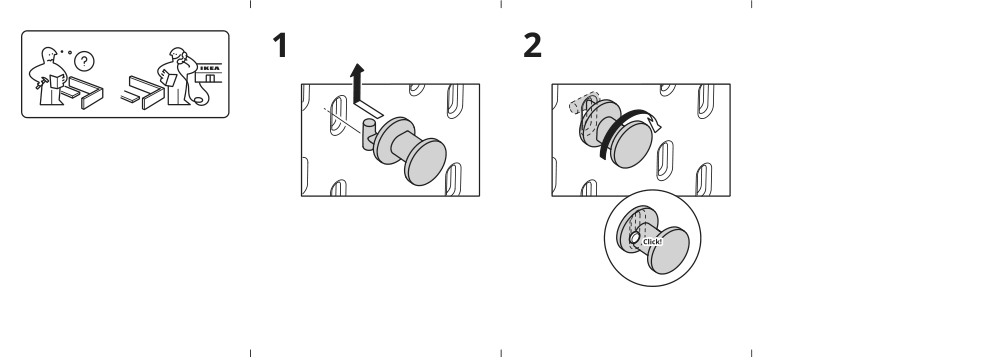 Assembly instructions for IKEA Skadis hook white | Page 2 - IKEA SKÅDIS hook 205.198.88