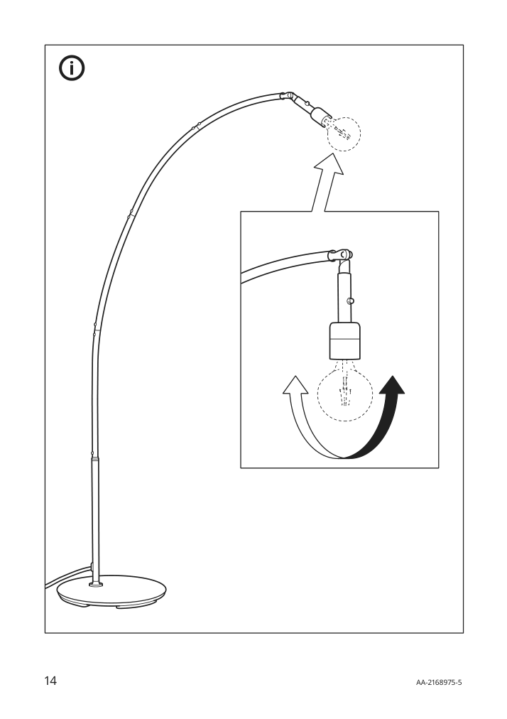 Assembly instructions for IKEA Skaftet floor lamp base arched black | Page 14 - IKEA SKOTTORP / SKAFTET floor lamp, arched 693.859.86