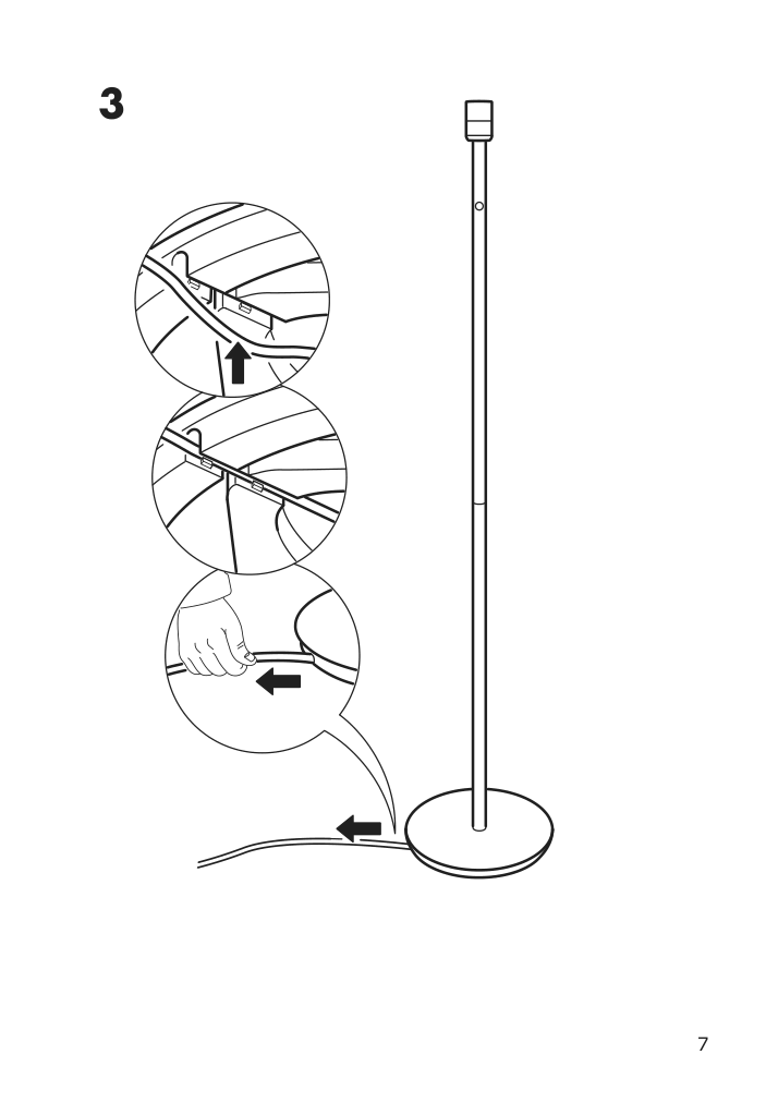 Assembly instructions for IKEA Skaftet floor lamp base nickel plated | Page 7 - IKEA SKAFTET / MOLNART floor lamp 394.818.90