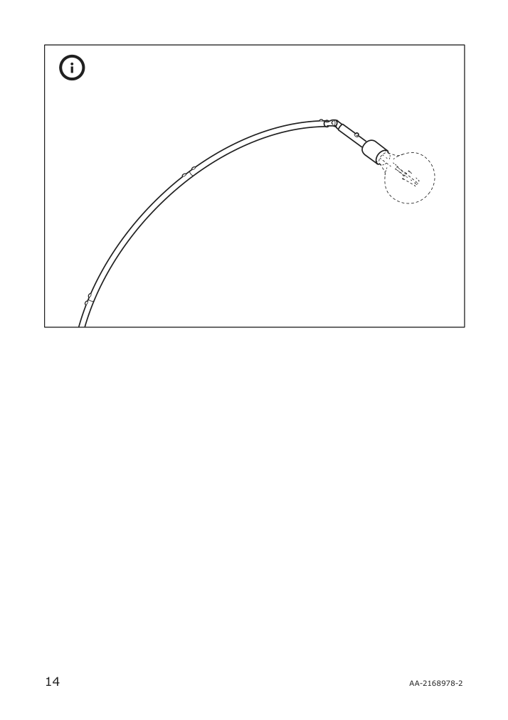 Assembly instructions for IKEA Skaftet floor lamp base w light blb arched black | Page 14 - IKEA LERGRYN / SKAFTET floor lamp base, arched 794.281.84