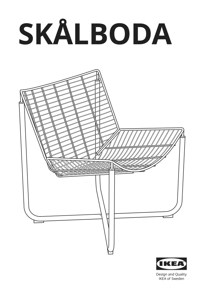 Assembly instructions for IKEA Skalboda armchair orange | Page 1 - IKEA SKÅLBODA armchair 405.553.09