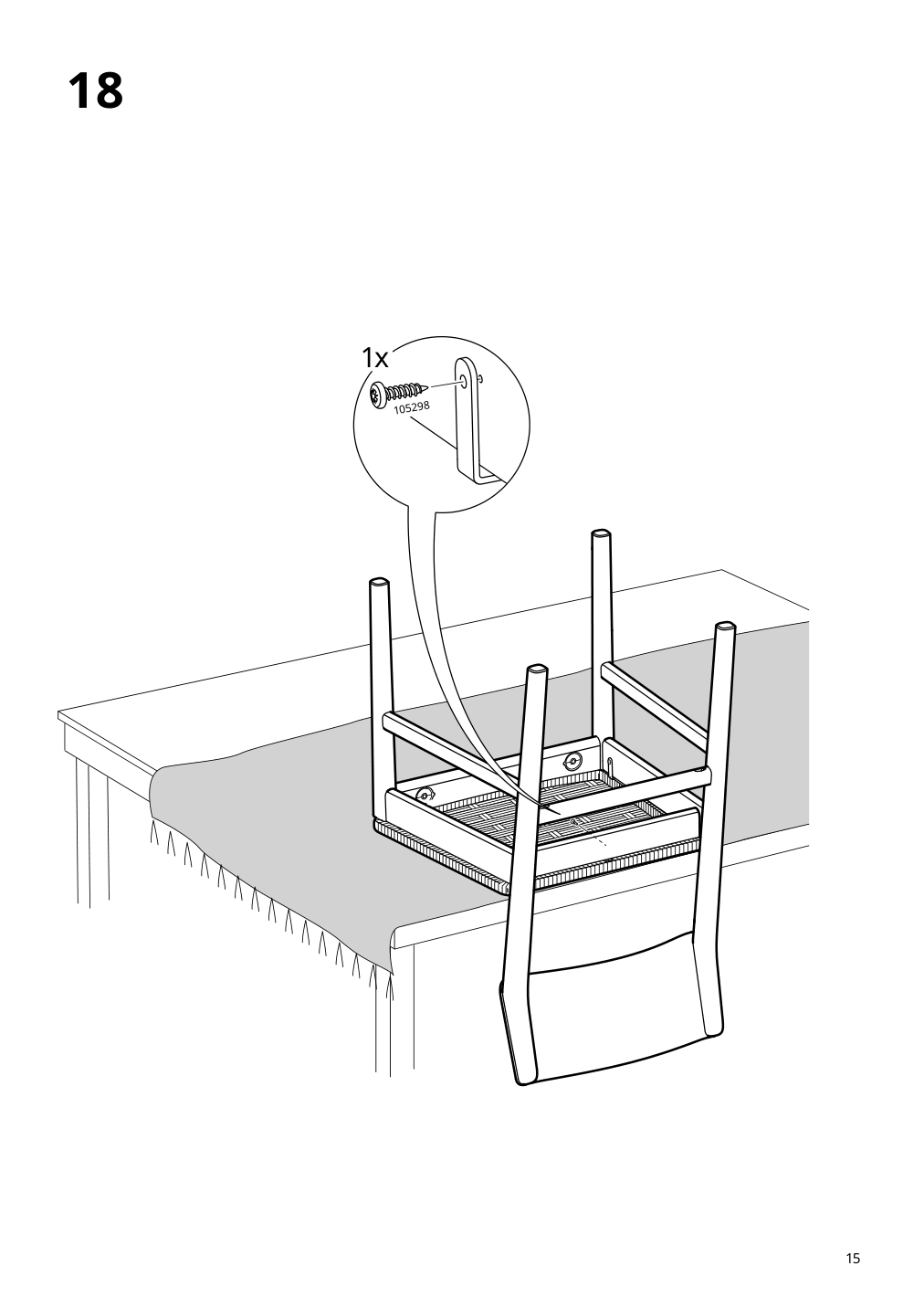 Assembly instructions for IKEA Skansnaes chair black beech | Page 15 - IKEA SKANSNÄS / SKANSNÄS table and 4 chairs 595.615.98