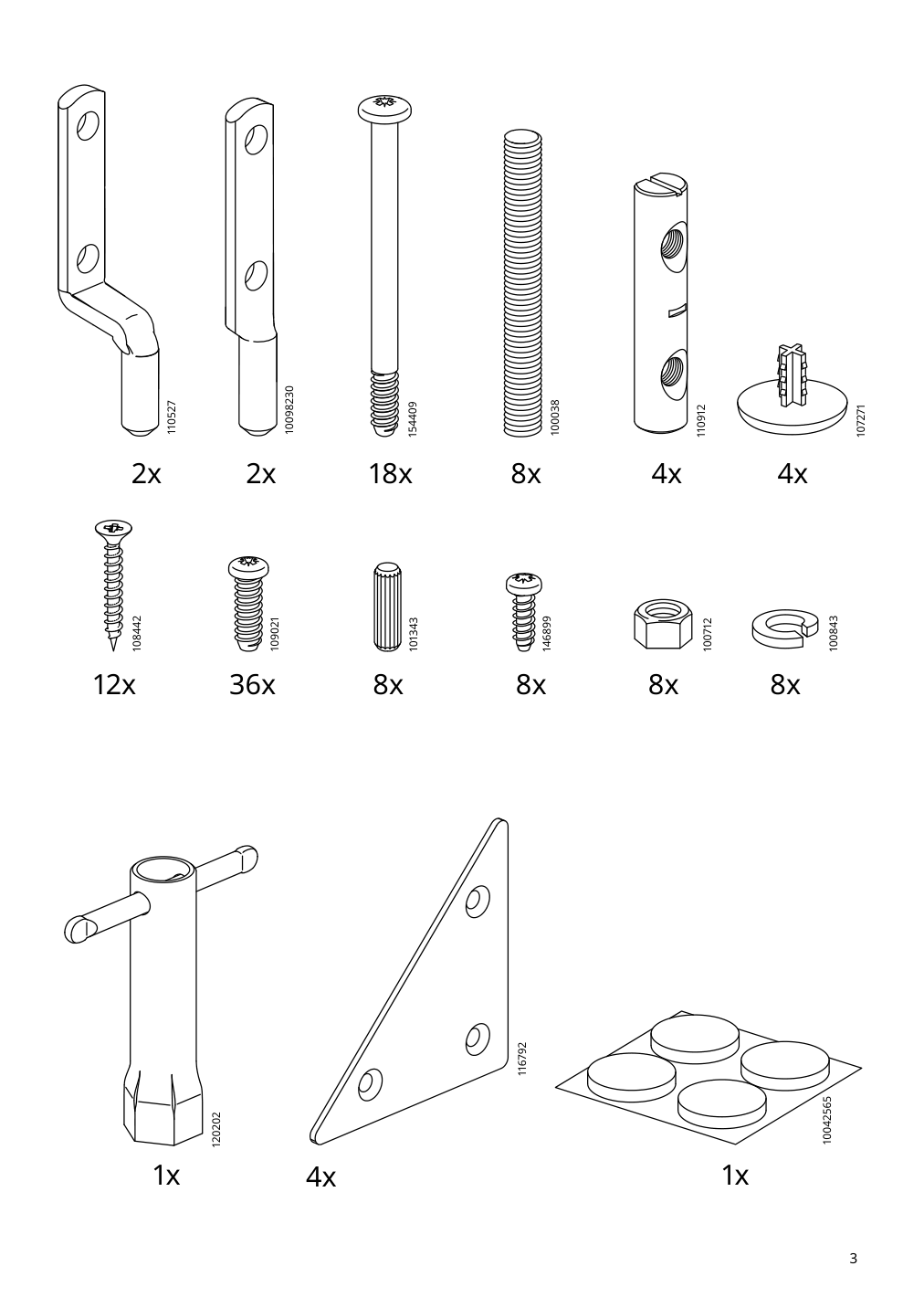 Assembly instructions for IKEA Skansnaes extendable table brown beech veneer | Page 3 - IKEA SKANSNÄS extendable table 705.632.37