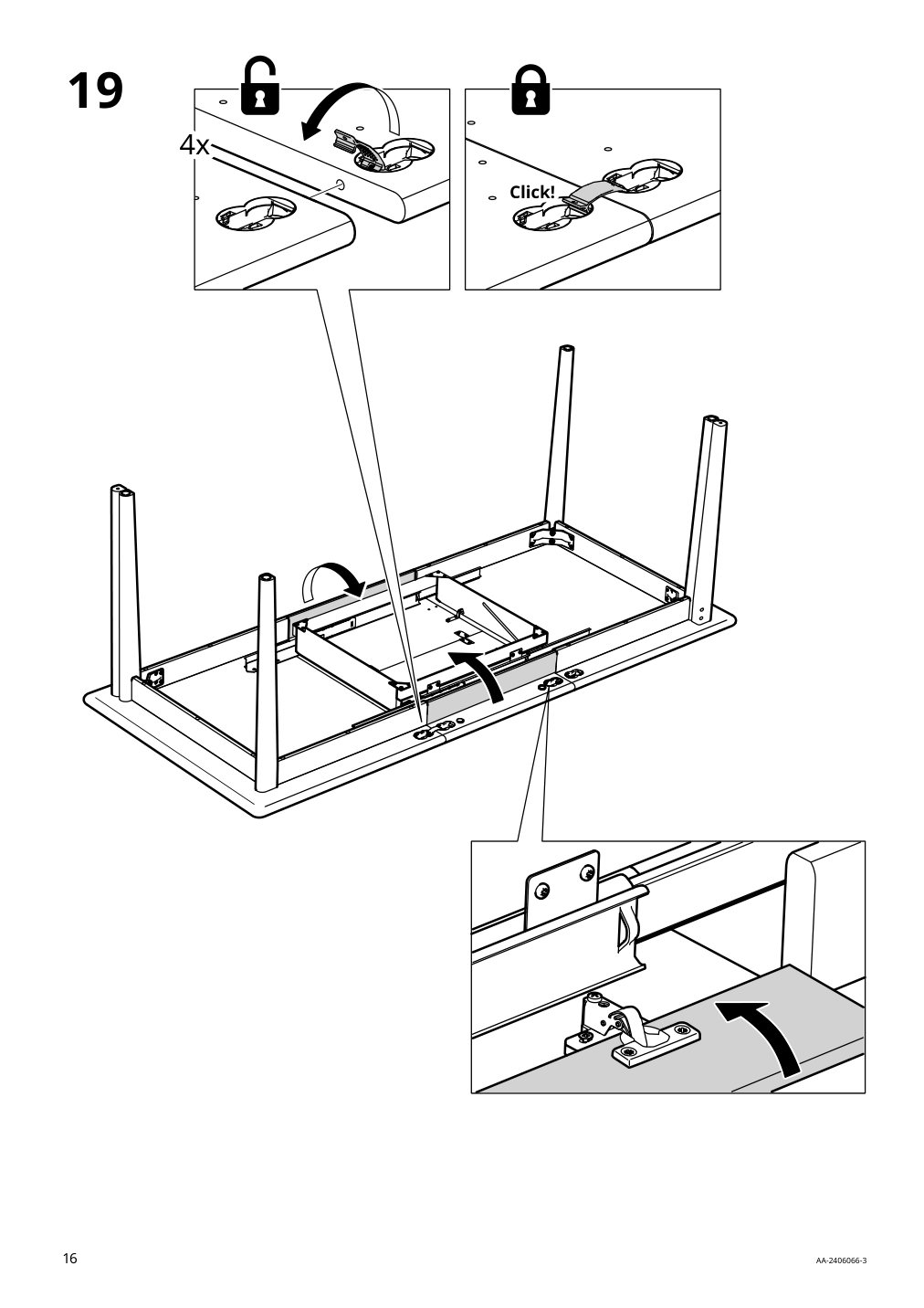 Assembly instructions for IKEA Skansnaes extendable table brown beech veneer | Page 16 - IKEA SKANSNÄS / SKANSNÄS table and 4 chairs 595.615.98