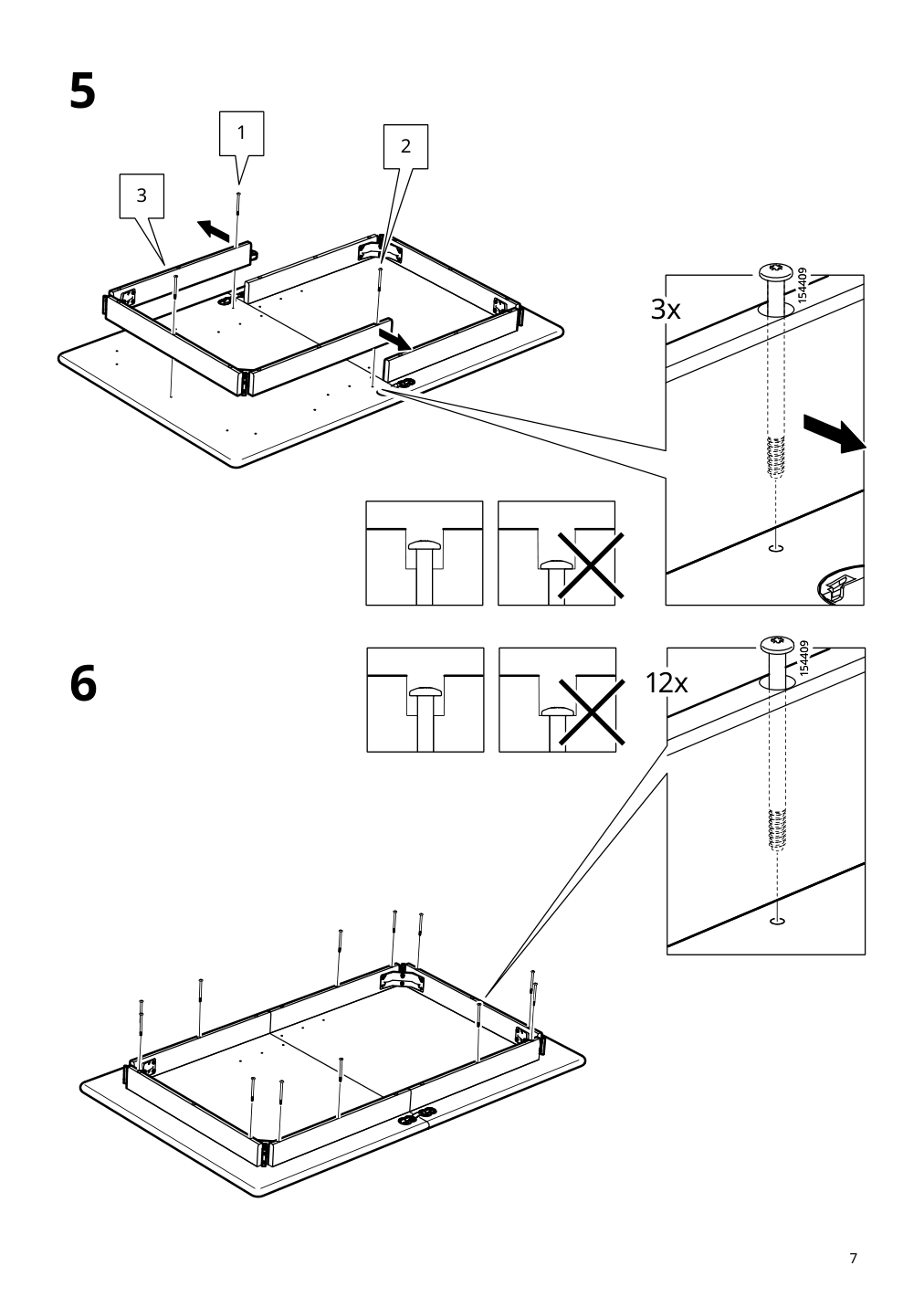 Assembly instructions for IKEA Skansnaes extendable table brown beech veneer | Page 7 - IKEA SKANSNÄS / SKANSNÄS table and 4 chairs 595.615.98