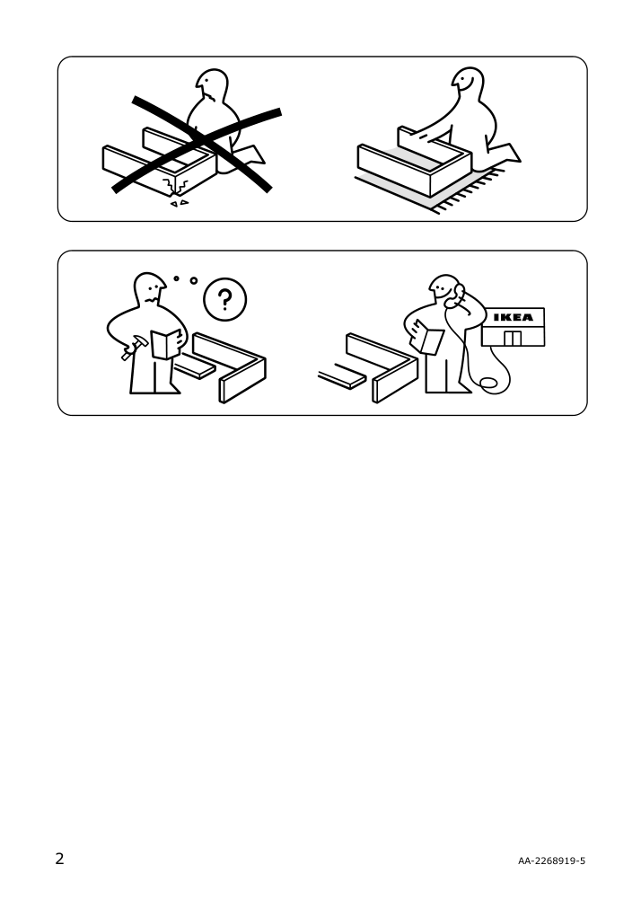 Assembly instructions for IKEA Skapafors chair viarp beige brown | Page 2 - IKEA SKÅPAFORS chair 105.050.28