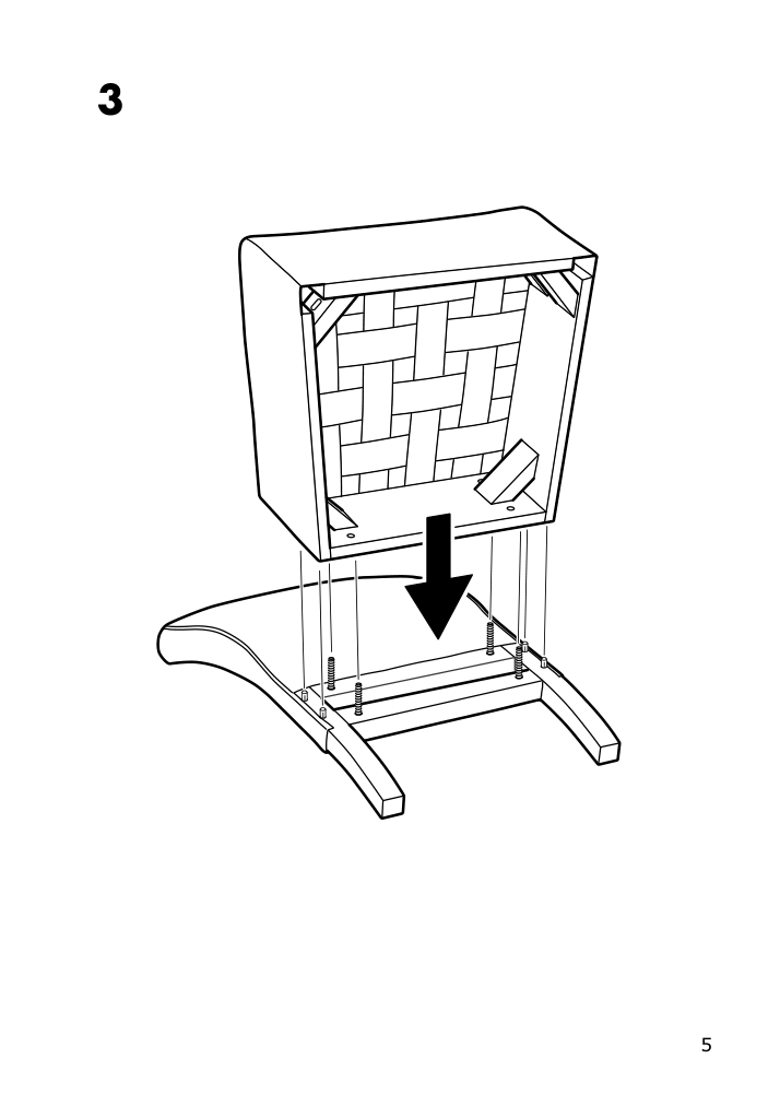 Assembly instructions for IKEA Skapafors chair viarp beige brown | Page 5 - IKEA SKÅPAFORS chair 105.050.28