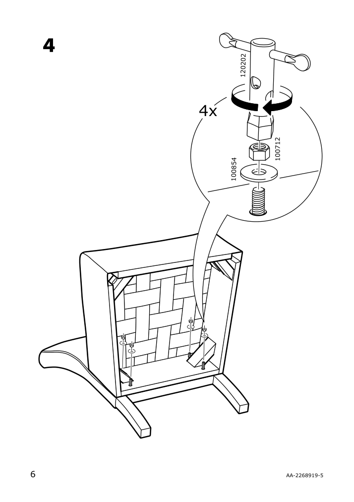 Assembly instructions for IKEA Skapafors chair viarp beige brown | Page 6 - IKEA SKÅPAFORS chair 105.050.28