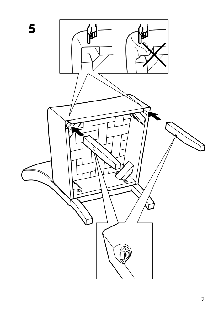 Assembly instructions for IKEA Skapafors chair viarp beige brown | Page 7 - IKEA SKÅPAFORS chair 105.050.28