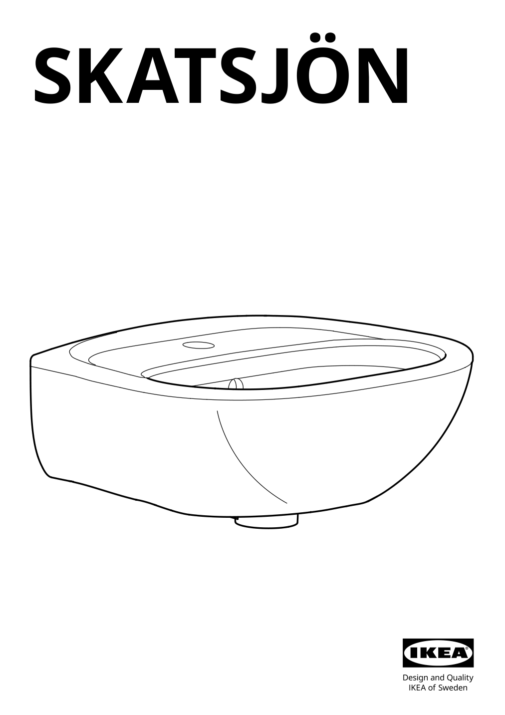 Assembly instructions for IKEA Skatsjoen sink | Page 1 - IKEA LILLTJÄRN / SKATSJÖN Bathroom vanity with 2 doors 795.465.59