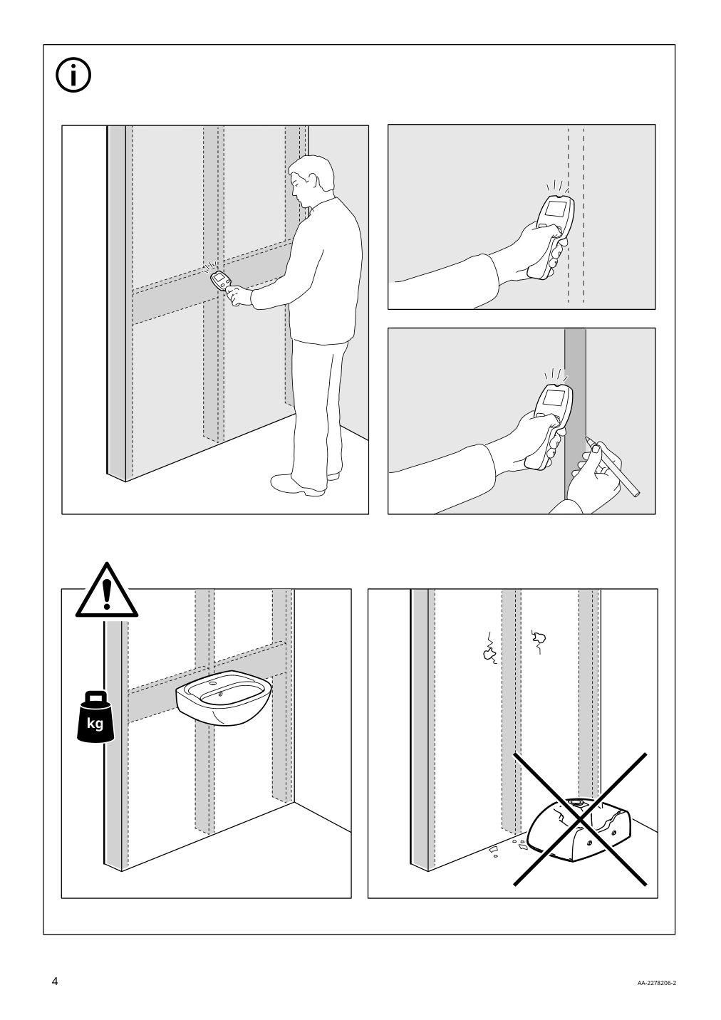 Assembly instructions for IKEA Skatsjoen sink | Page 4 - IKEA LILLTJÄRN / SKATSJÖN Bathroom vanity with 2 doors 795.465.59