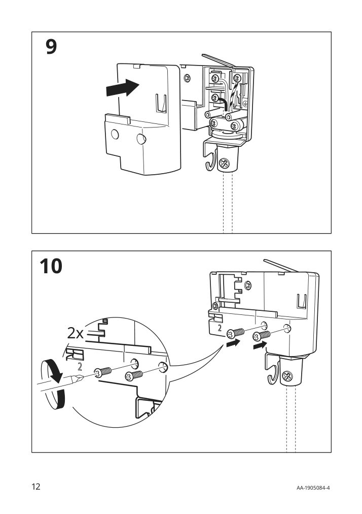 Assembly instructions for IKEA Skeninge pendant connector white | Page 12 - IKEA SKENINGE pendant connector 403.164.70