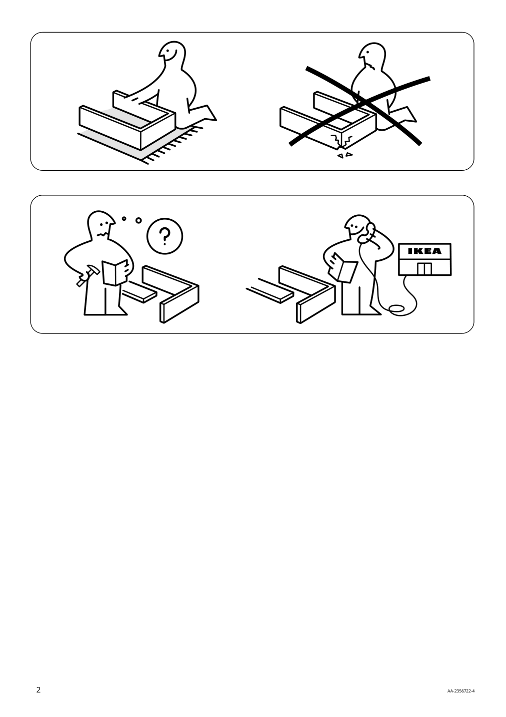 Assembly instructions for IKEA Skogsbo chair dark brown | Page 2 - IKEA NACKANÄS / SKOGSBO table and 6 chairs 795.282.54