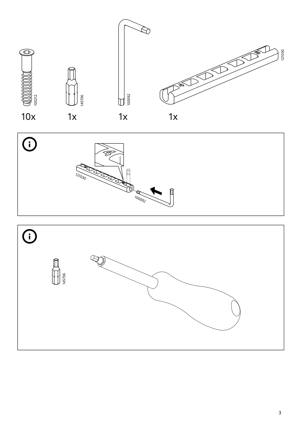 Assembly instructions for IKEA Skogsbo chair dark brown | Page 3 - IKEA NORDVIKEN / SKOGSBO table and 4 chairs 595.282.07