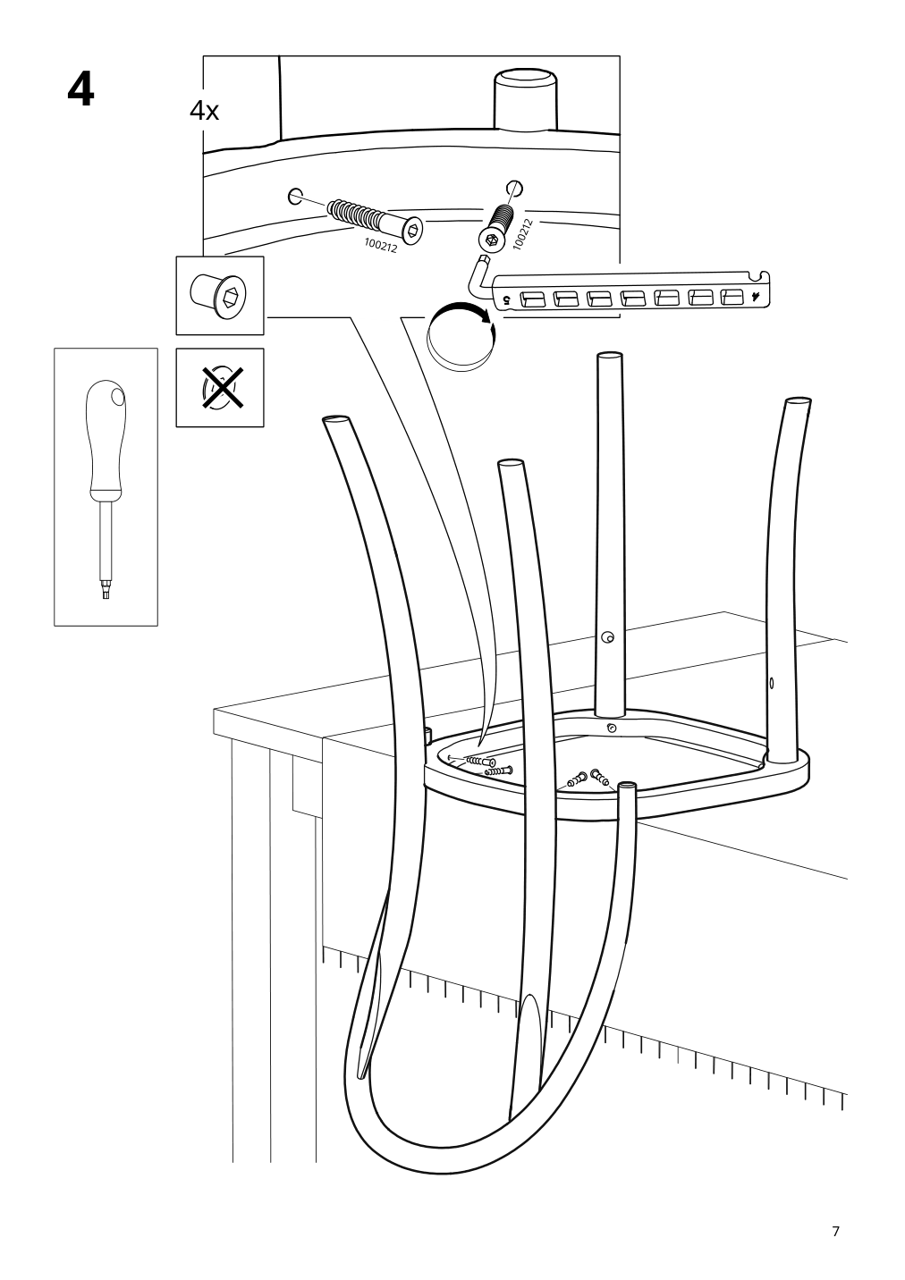 Assembly instructions for IKEA Skogsbo chair dark brown | Page 7 - IKEA NACKANÄS / SKOGSBO table and 6 chairs 795.282.54