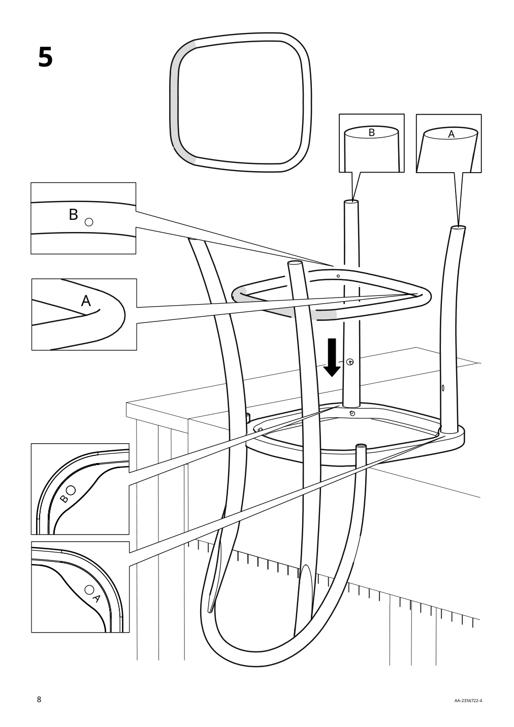 Assembly instructions for IKEA Skogsbo chair dark brown | Page 8 - IKEA NACKANÄS / SKOGSBO table and 6 chairs 795.282.54