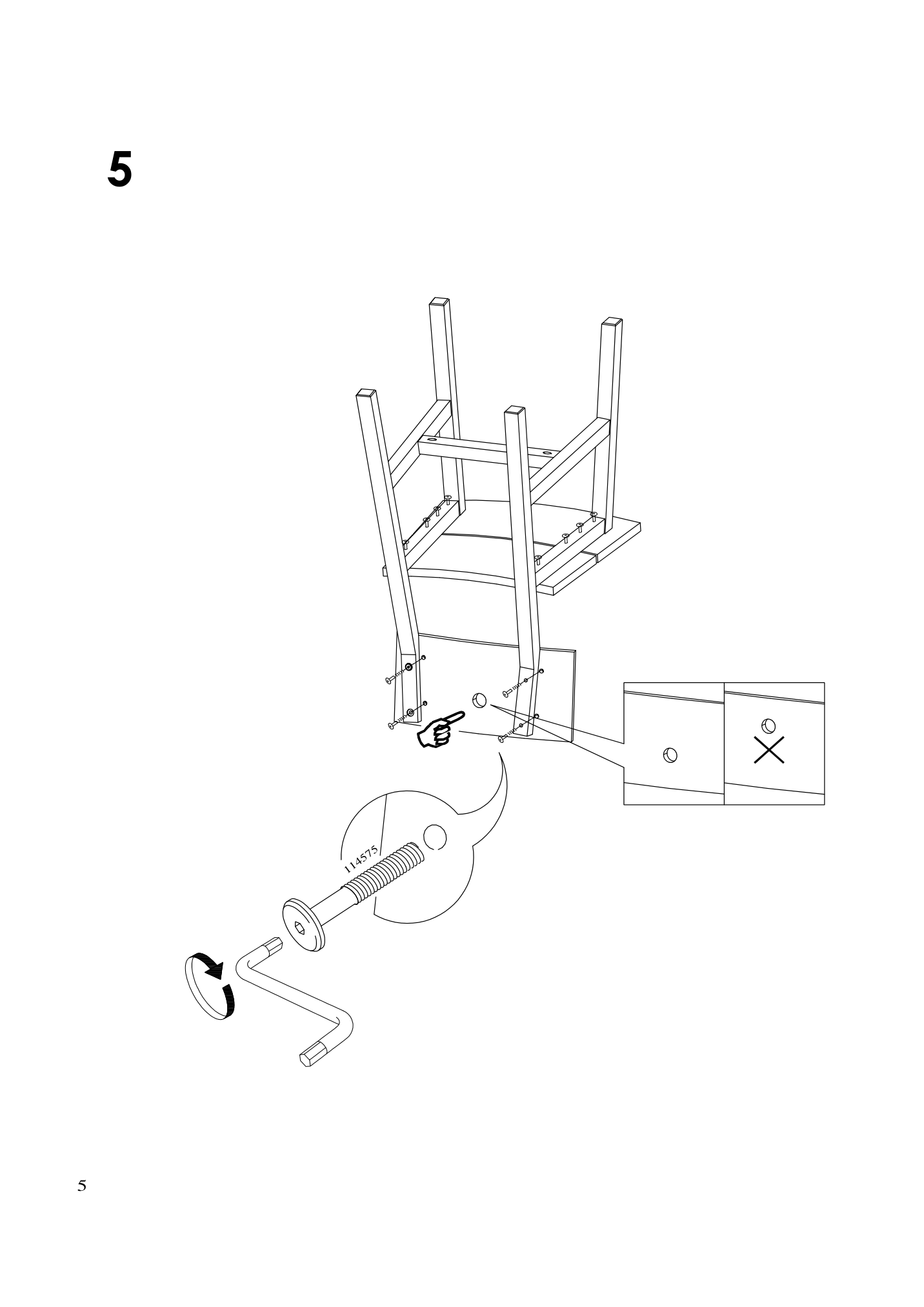 Assembly instructions for IKEA Skogsta chair acacia | Page 5 - IKEA SKOGSTA chair 903.054.26