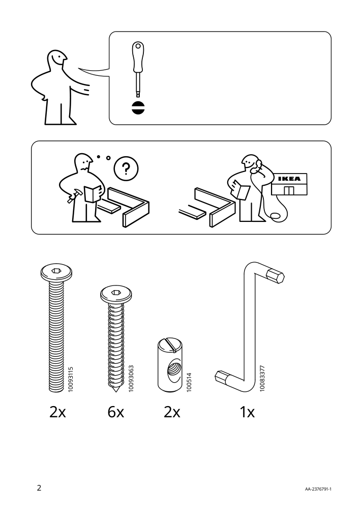 Assembly instructions for IKEA Skogsta chair acacia | Page 2 - IKEA DANDERYD / SKOGSTA table and 4 chairs 095.451.91