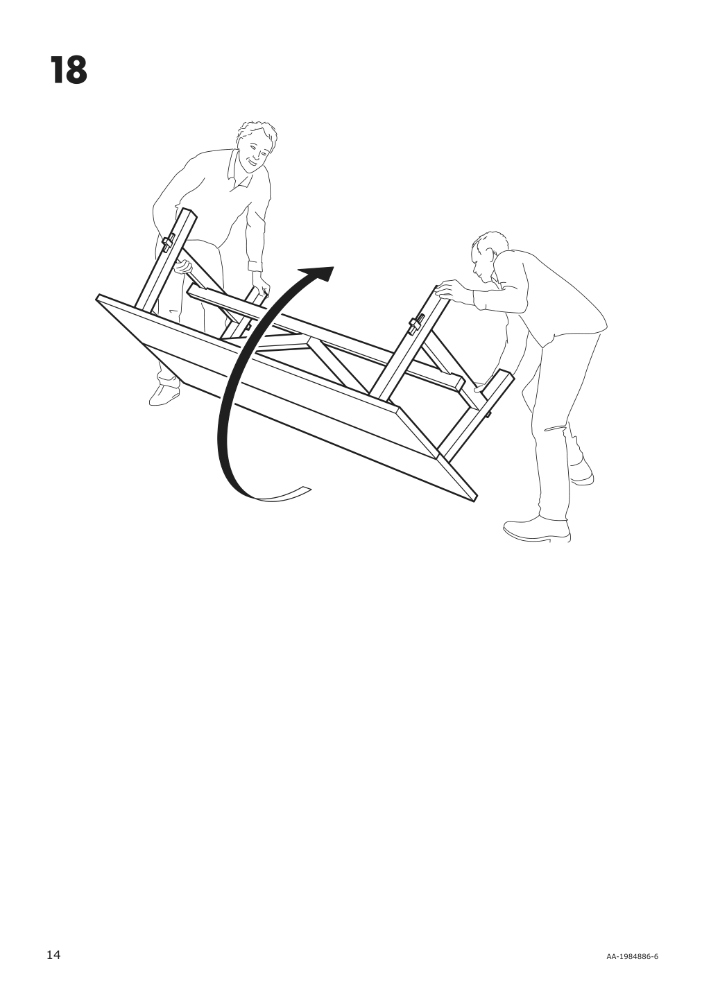 Assembly instructions for IKEA Skogsta dining table acacia | Page 14 - IKEA SKOGSTA / INGOLF table and 6 chairs 094.826.93