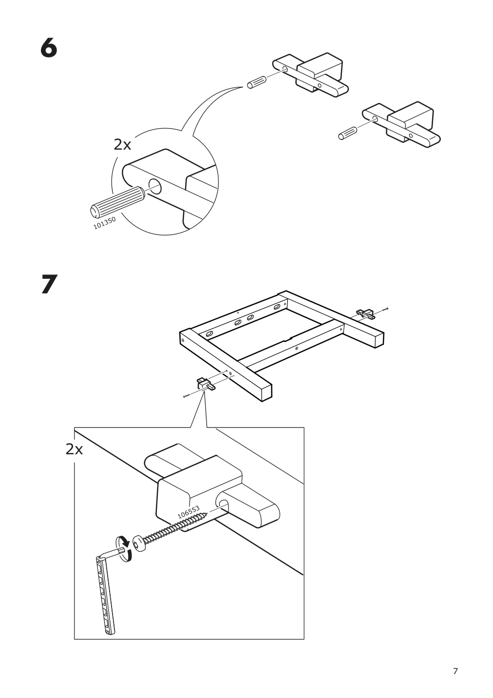 Assembly instructions for IKEA Skogsta dining table acacia | Page 7 - IKEA SKOGSTA / NORDVIKEN table and 6 chairs 694.826.90