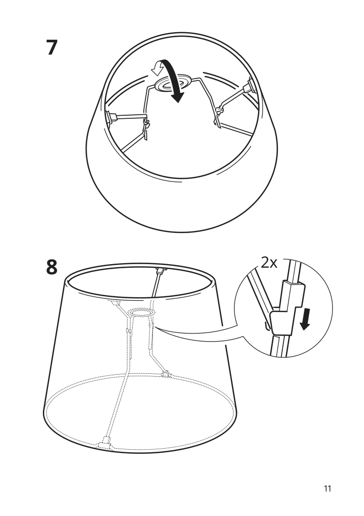 Assembly instructions for IKEA Skottorp lamp shade gray | Page 11 - IKEA SKOTTORP / SKAFTET floor lamp, arched 693.859.86