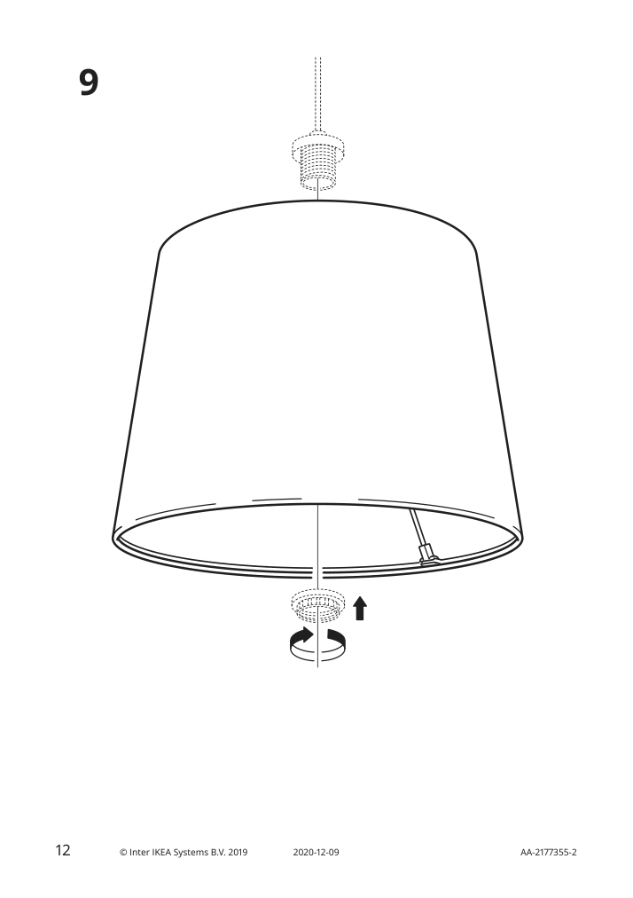 Assembly instructions for IKEA Skottorp lamp shade gray | Page 12 - IKEA SKOTTORP / SKAFTET floor lamp, arched 693.859.86