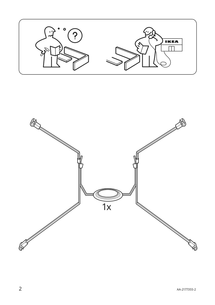 Assembly instructions for IKEA Skottorp lamp shade gray | Page 2 - IKEA SKOTTORP / SKAFTET floor lamp, arched 693.859.86