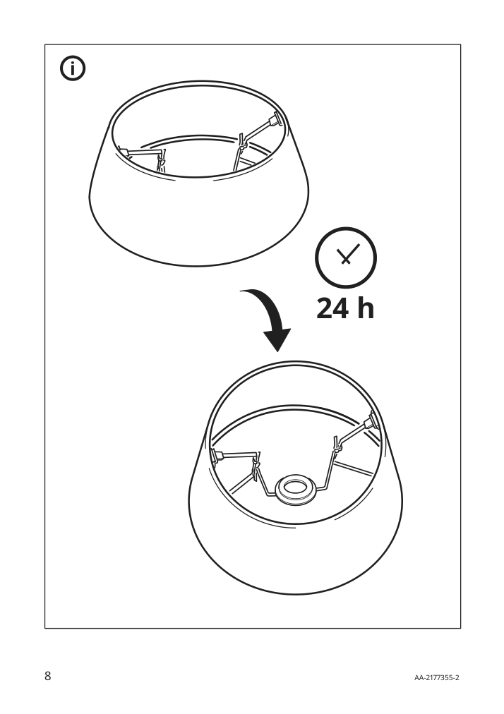 Assembly instructions for IKEA Skottorp lamp shade gray | Page 8 - IKEA SKOTTORP / SKAFTET floor lamp, arched 693.859.86